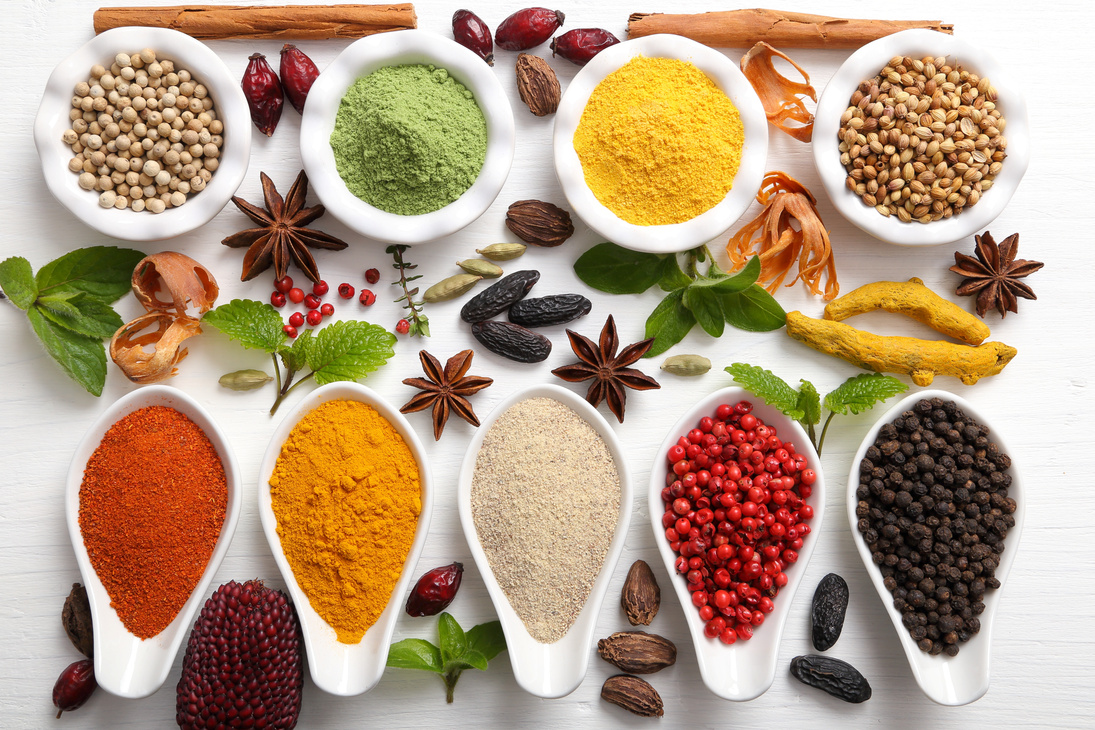 Spices and herbs.